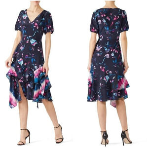 Tanya Taylor Estella Floral Silk Dress $595
